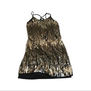 Custom sequin dress with bedazzled top or dress